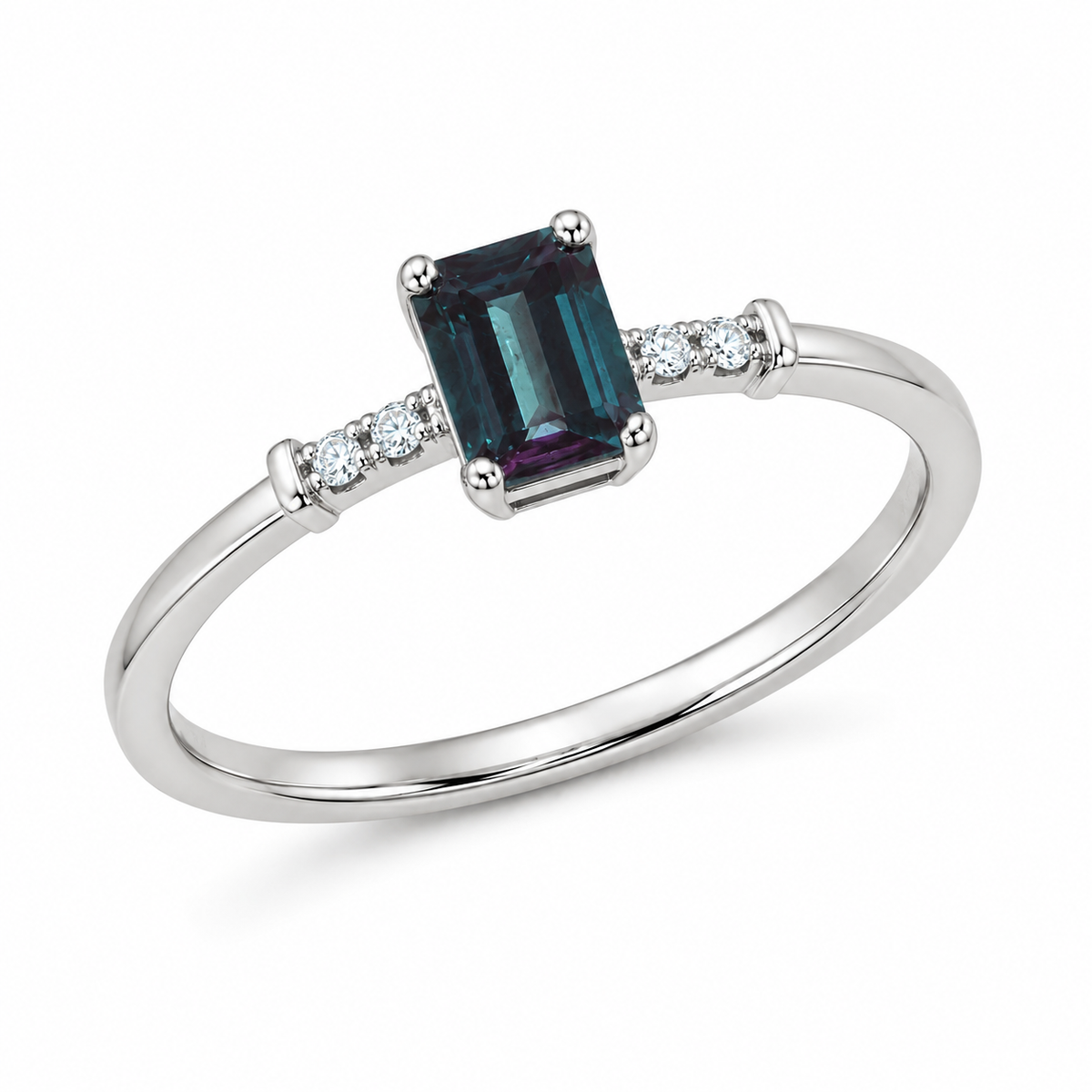 Threadlight Lab-Grown Alexandrite Ring