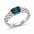 Gilded Loom Lab-Grown Alexandrite Ring