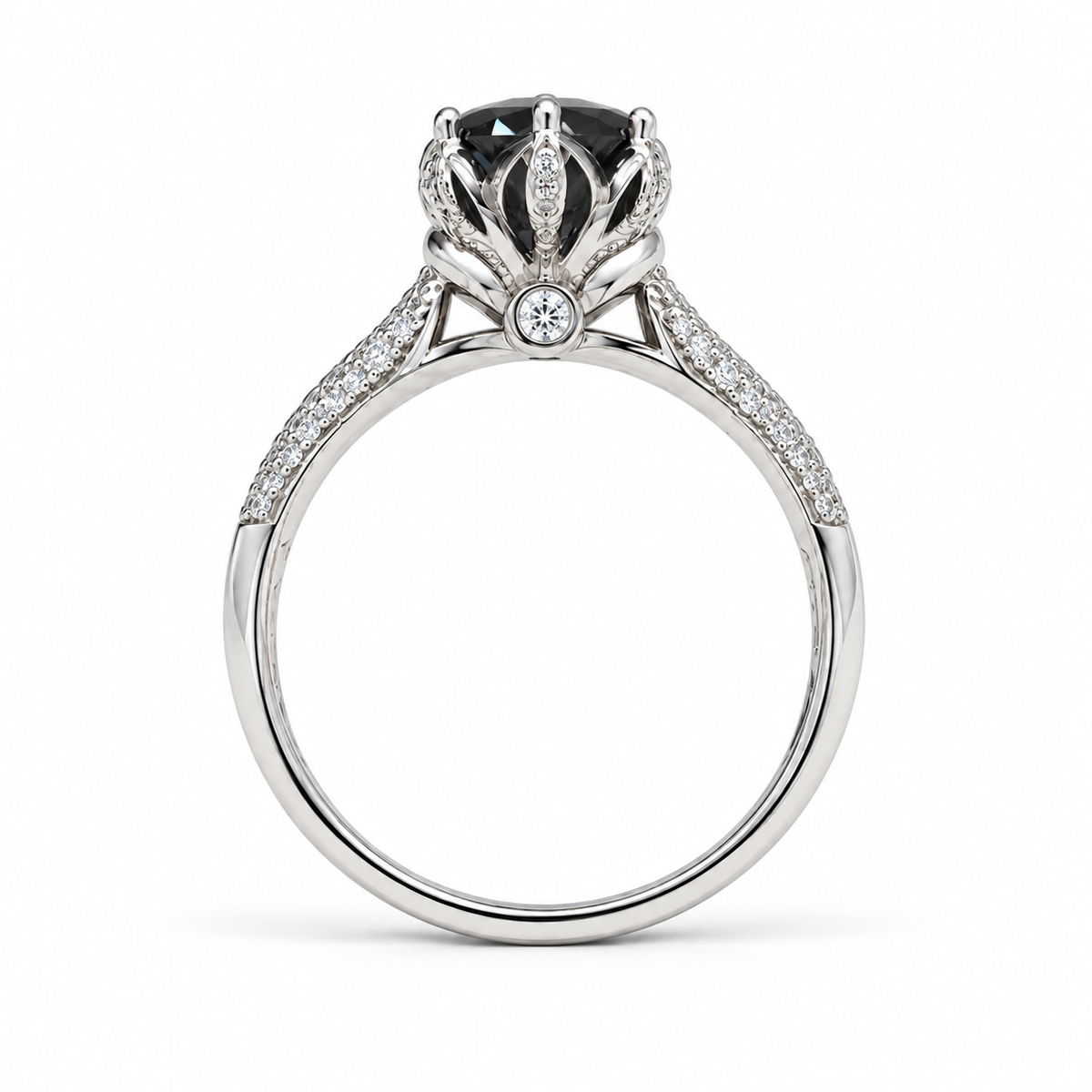 Petal Crown Lab-Grown Alexandrite Ring