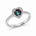 Amoret Lab-Grown Alexandrite Ring