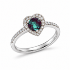 Amoret Lab-Grown Alexandrite Ring