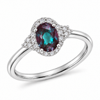 Duskfall Lab-Grown Alexandrite Ring