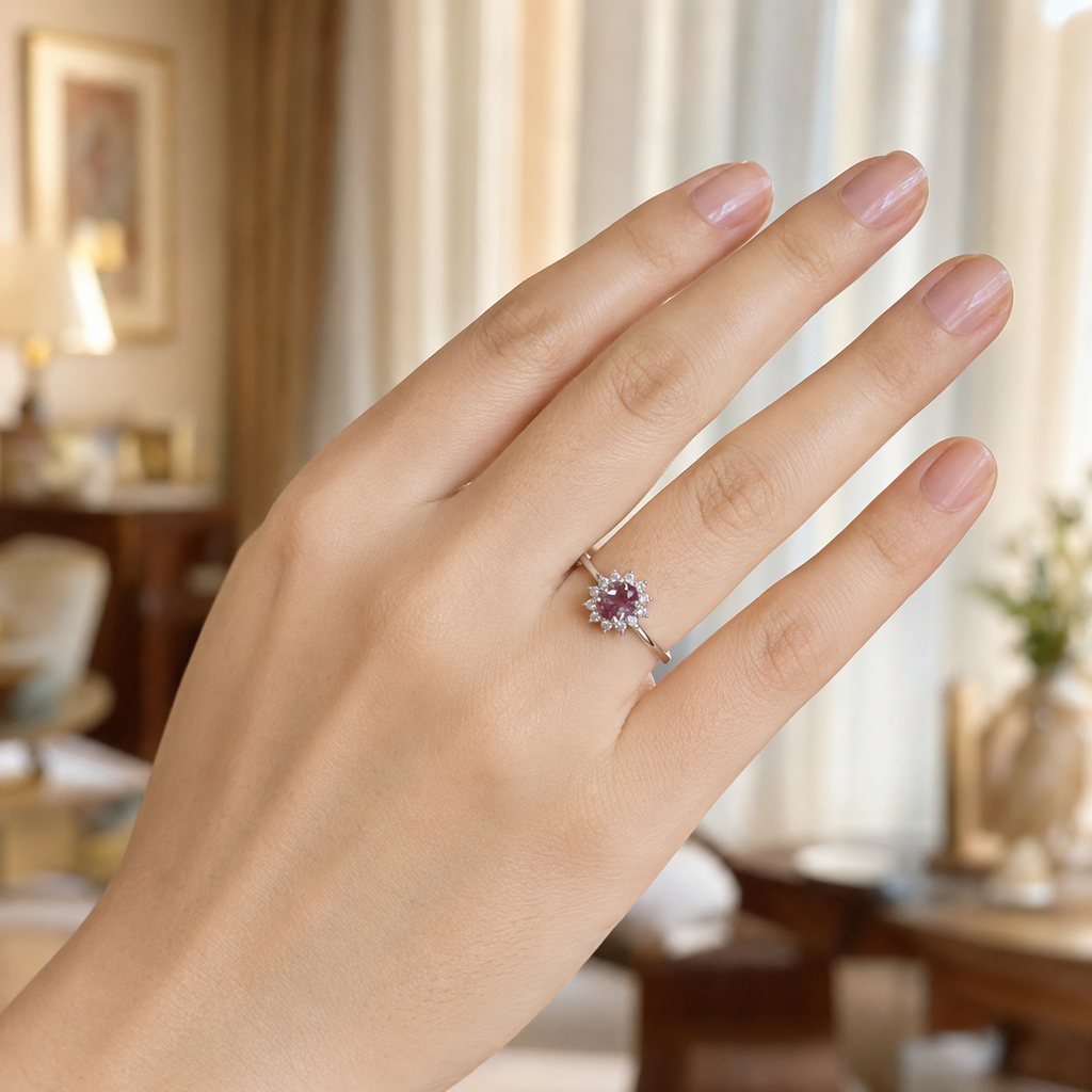 Posy Lab-Grown Alexandrite Ring