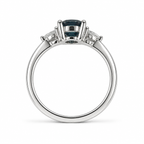 Triune Lab-Grown Alexandrite Ring