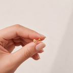 Slotted Screw Titanium Flat Back Earring