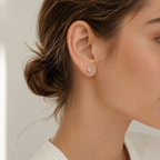 Slotted Screw Titanium Flat Back Earring