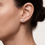 Slotted Screw Titanium Flat Back Earring