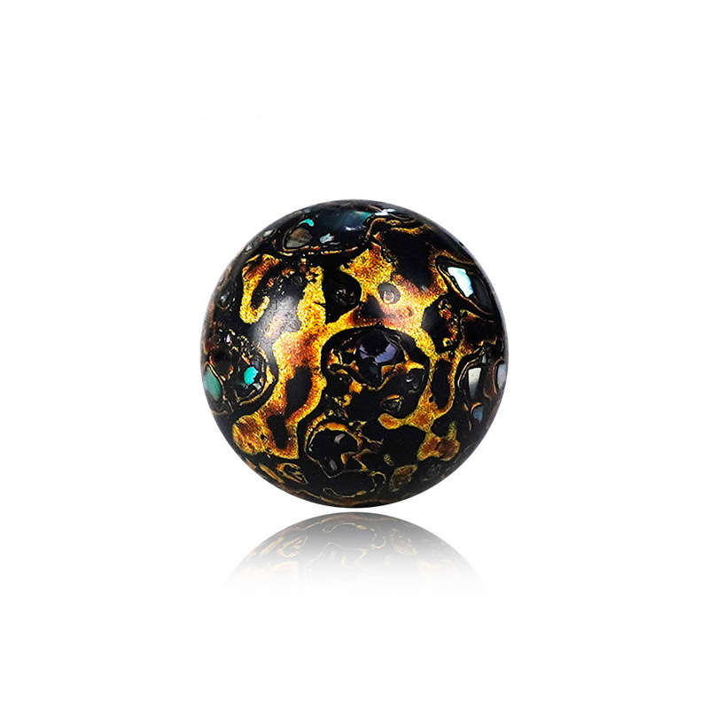 Lacquer & Nacre Inlay Bead – 12mm