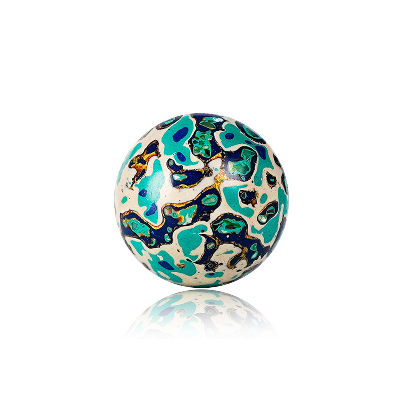 Lacquer & Nacre Inlay Bead – 12mm