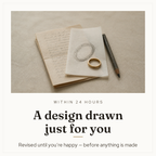 Within 24 hours — a ring design drawn just for you