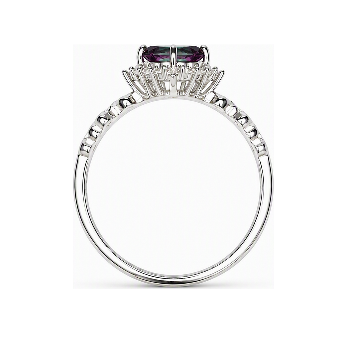 Woven Halo Lab-Grown Alexandrite Ring new main 3