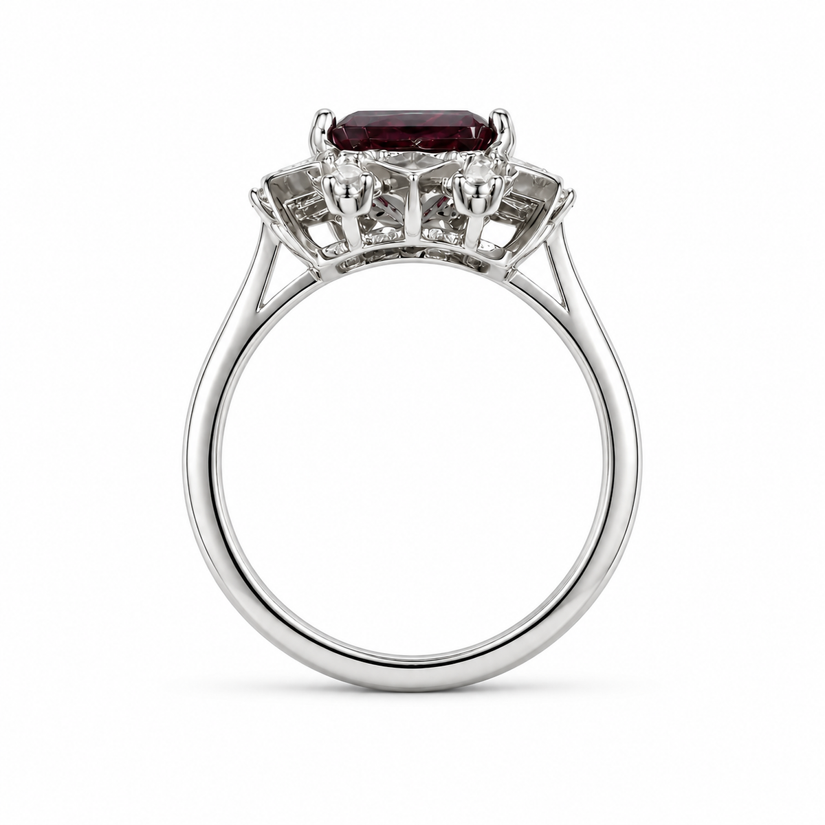 Deco Regent Lab-Grown Alexandrite Ring new main 3
