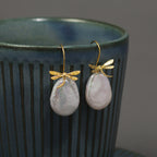 Dragonfly Baroque Pearl Earrings – Sterling Silver