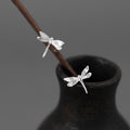 Dragonfly Mini Stud Earrings – Sterling Silver