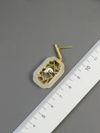 Window Cat Jade Stud Earrings – Silver / Gold