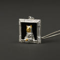 Mona Li-Miau Anhänger – Sterlingsilber mit Onyx