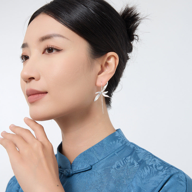 Orchid Whisper Earrings – Sterling Silver / Gold Vermeil