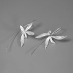 Orchid Whisper Earrings – Sterling Silver / Gold Vermeil
