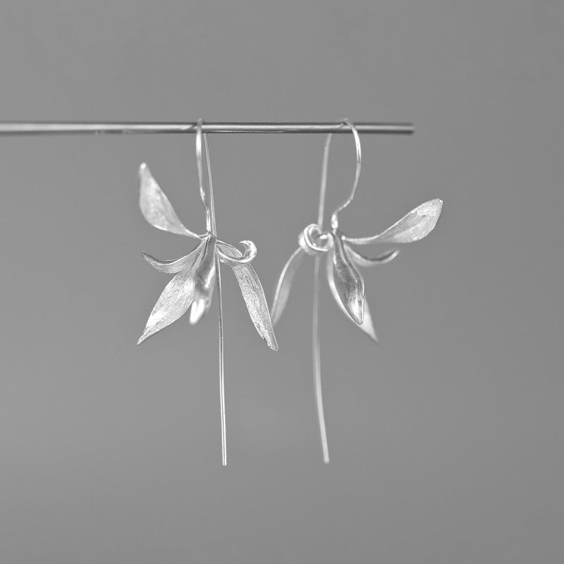 Orchid Whisper Earrings – Sterling Silver / Gold Vermeil