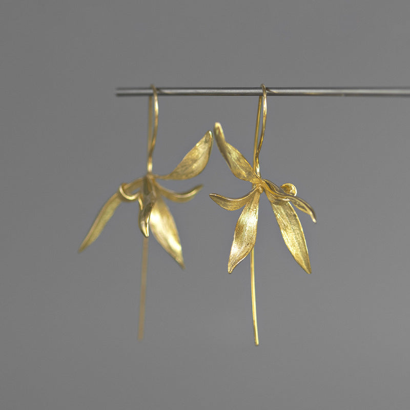 Orchid Whisper Earrings – Sterling Silver / Gold Vermeil