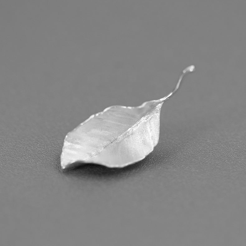 Autumn Leaf Brooch – Sterling Silver / Gold Vermeil