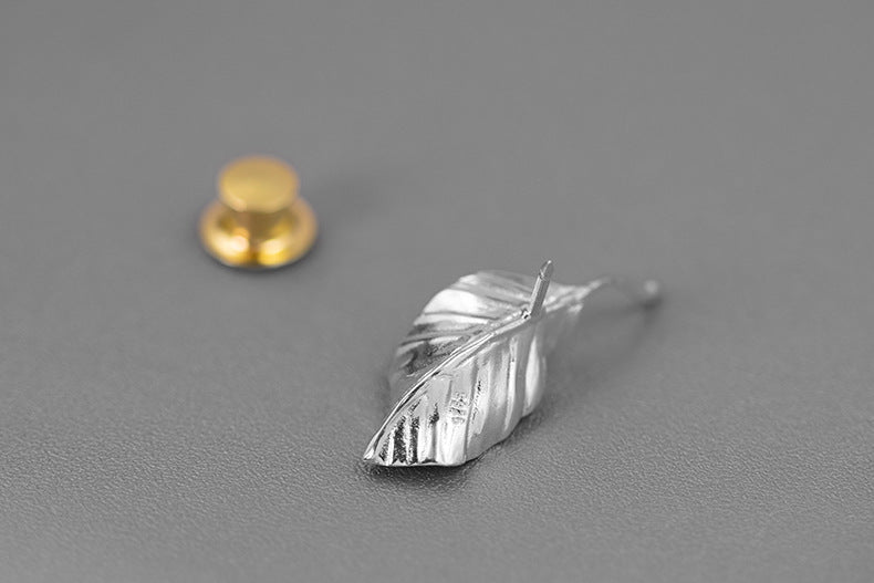 Autumn Leaf Brooch – Sterling Silver / Gold Vermeil
