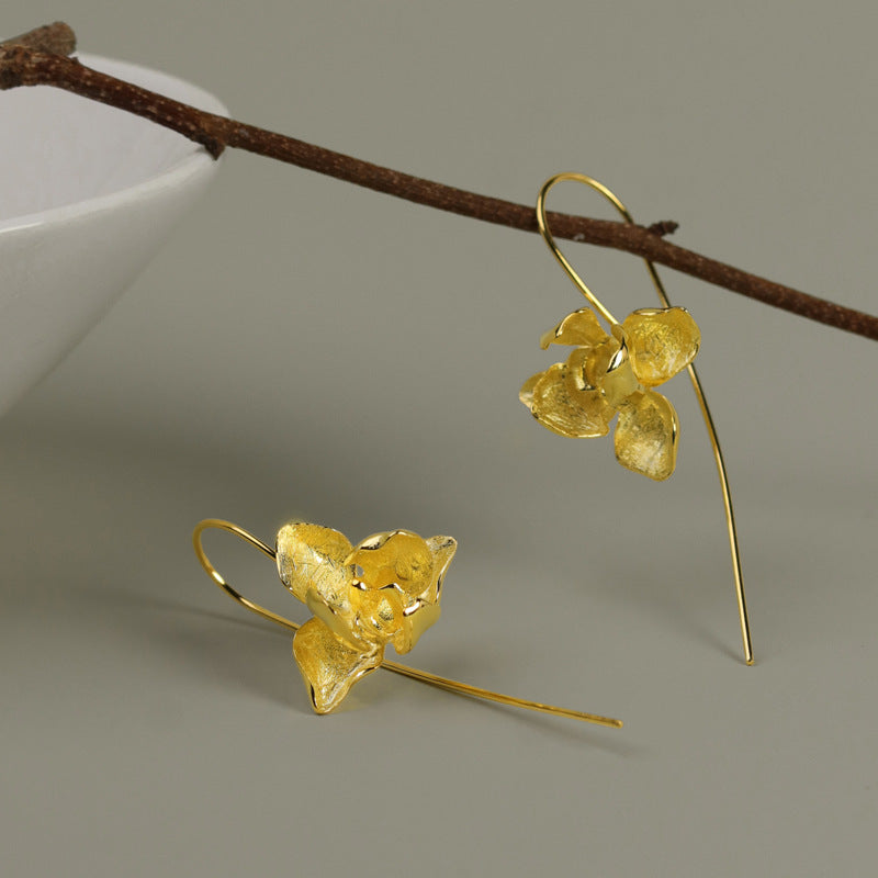 Orchid Grace Earrings – Sterling Silver / Gold Vermeil
