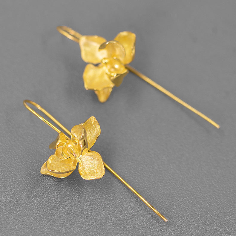 Orchid Grace Earrings – Sterling Silver / Gold Vermeil