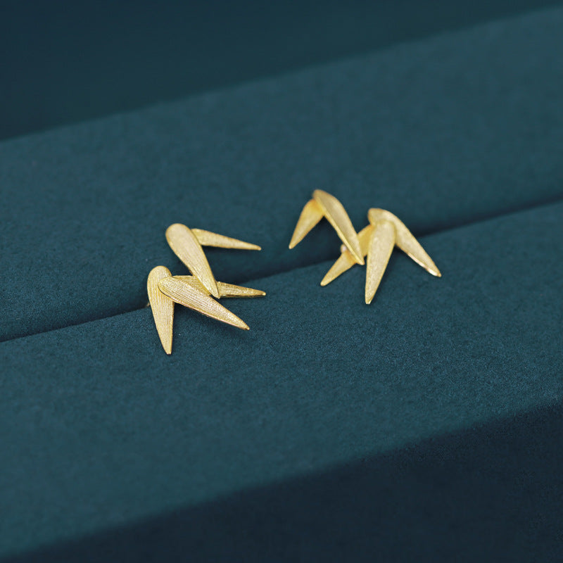 Bamboo Leaf Ear Cuff – Sterling Silver / Gold Vermeil