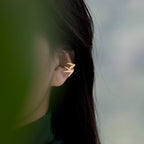 Bamboo Leaf Ear Cuff – Sterling Silver / Gold Vermeil