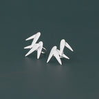 Bamboo Leaf Ear Cuff – Sterling Silver / Gold Vermeil