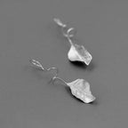 Autumn Leaf Earrings – Sterling Silver / Gold Vermeil