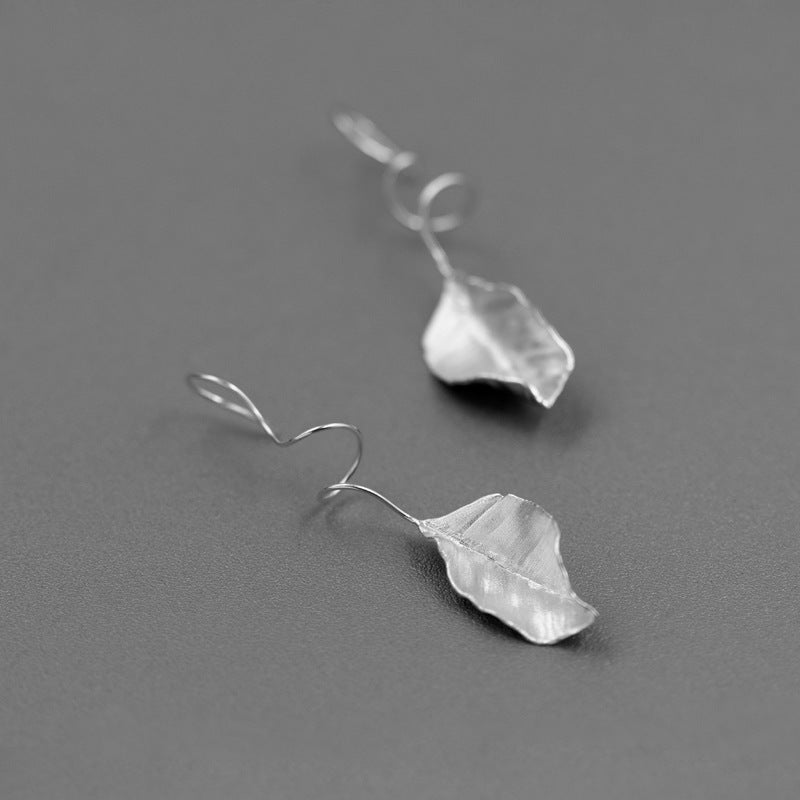 Autumn Leaf Earrings – Sterling Silver / Gold Vermeil