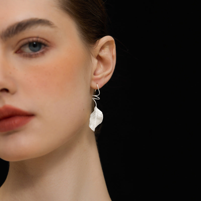 Autumn Leaf Earrings – Sterling Silver / Gold Vermeil