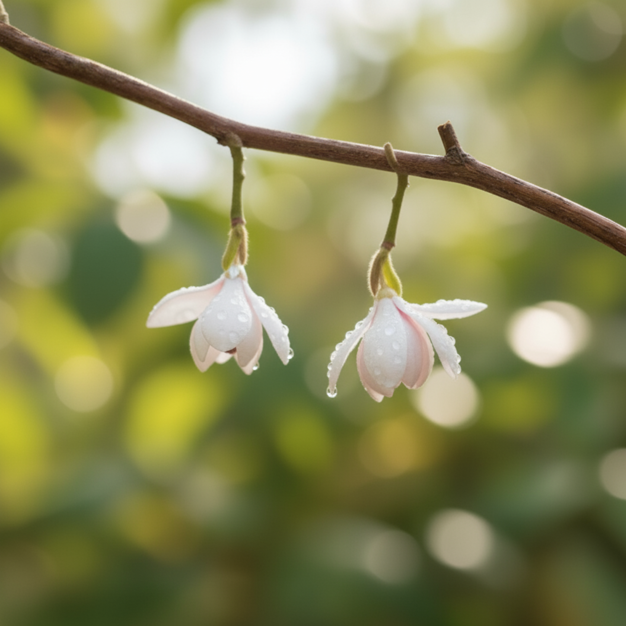 Magnolia Blossom Earrings – Sterling Silver / Gold Vermeil