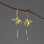 Magnolia Blossom Earrings – Sterling Silver / Gold Vermeil
