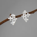 Osmanthusblüten-Ohrstecker – Sterlingsilber / Gold Vermeil