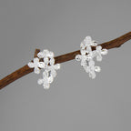 Osmanthus Bloom Stud Earrings – Sterling Silver / Gold Vermeil