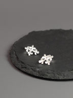 Osmanthus Bloom Stud Earrings – Sterling Silver / Gold Vermeil