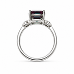 Gatehouse Lab-Grown Alexandrite Ring upright view