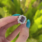Deco Regent Lab-Grown Alexandrite Ring