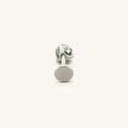 Titanium Gradient Purple Blue Crystal Flat Back Stud Earrings
