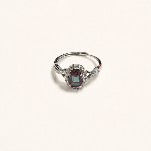 Crossloom Lab-Grown Alexandrite Ring