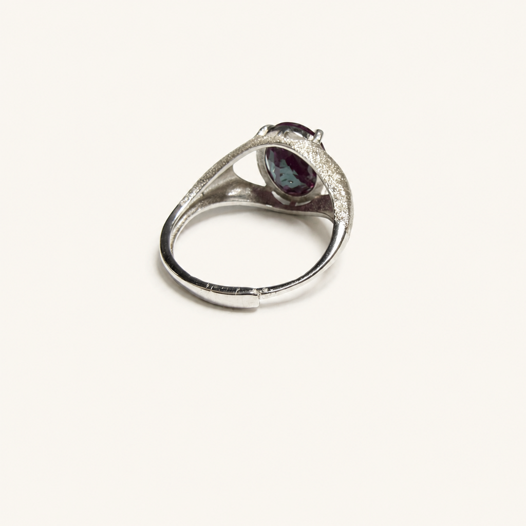 Crosswind Lab-Grown Alexandrite Ring side view
