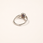 Interlace Lab-Grown Alexandrite Ring side view