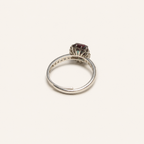 Regent Halo Lab-Grown Alexandrite Ring side view