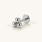 Mini Pepper Titanium Stud Earrings - Silver