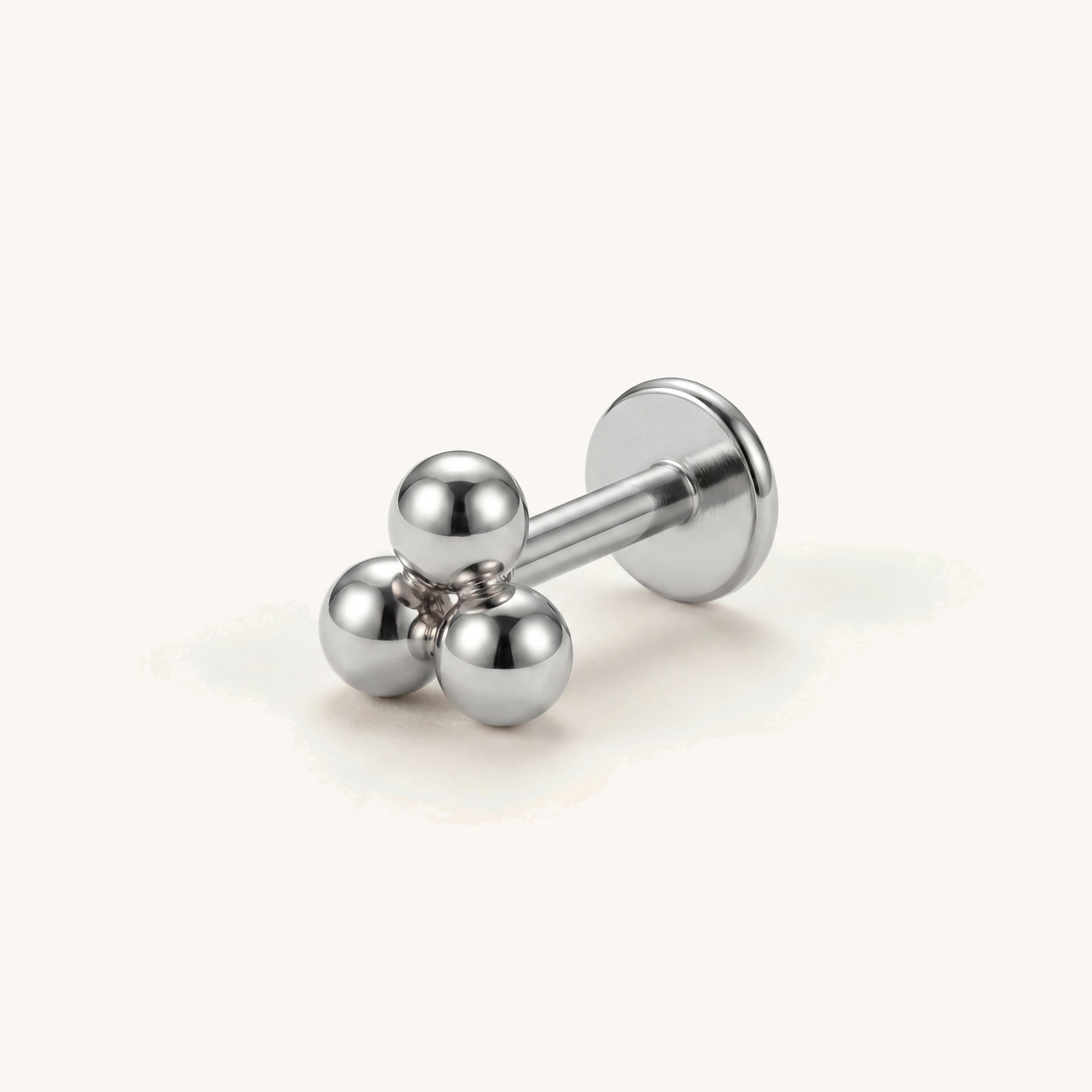 Mini Pepper Titanium Stud Earrings - Silver