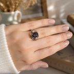 Sylvan Embrace Lab-Grown Alexandrite Ring worn on hand