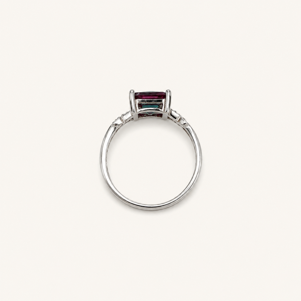Entwine Lab-Grown Alexandrite Ring upright view